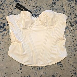 NWT Fashion Nova Chic White Bustier